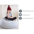 thumbnail image 2 of Pillowtex Quality Kids Memory Foam Bean Bag Chair - 3ft Bags with Removable Washable Cover, 2 of 6
