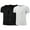 Black&Black&White, variant on Kids Boys 3 Pack Athletic Performance T Shirt Basketball Training Shirts Moisture Wicking Tops Black&White&Red 150