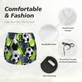 thumbnail image 5 of Disketp Football Print Women's Shorts Workout Shorts for Athletic Gym Running Shorts with Phone Pockets Large, 5 of 8