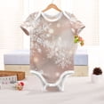 thumbnail image 6 of Christmas Snowflakes Flash Spots Pure Cotton Bodysuit Short Sleeve Pajamas One-Piece Romper Unisex 3 Months, 6 of 6