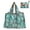 Light Green, variant on Walbest Reusable Printed Grocery Bag, Colorful Foldable Nylon Shopping Bag, Waterproof Machine Washable Tote Bag, 15.75" x 15.75" x 9.45"