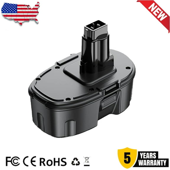 DC9096 6.0Ah Lithium-Ion Battery Replacement for Dewei 18V Battery DC9098 DC9099 DE9039 DE9095 DE9096 DE9098 DW9095 DW9096 DW9098 DE9503 Compatible With Cordless Power Tools