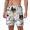 thumbnail image 2 of Daiia Funny Animals Series Mens Swim Trunks Swim Shorts Quick Dry Swim Shorts with Mesh Lining Pockets-Small, 2 of 9