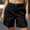 Black, variant on Bermuda Shorts for Women Cargo Shorts Knee Length Shorts Casual Pants (Khaki L)