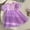 Purple, variant on Zecgelong Toddler Girls Short Sleevele Decoration Mesh Dress Dance Party Princess Dresses Clothes Girls Summer Dresses Size 18-24 Months Beige