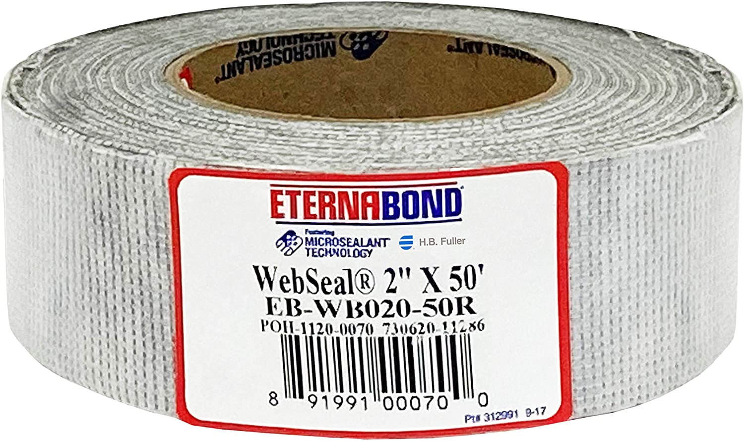 EternaBond Seal White 2" x50' MicroSealant Woven Polyester Tape 23