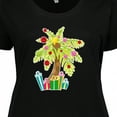 thumbnail image 4 of Inktastic Christmas Palm Tree with Presents Women's Plus Size T-Shirt, 4 of 5
