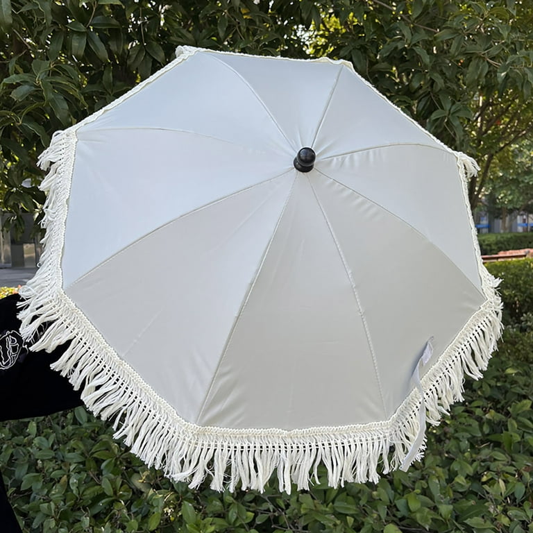 Foldable Sun Shade Clamp-On Umbrella for Strollers, Beach Chairs