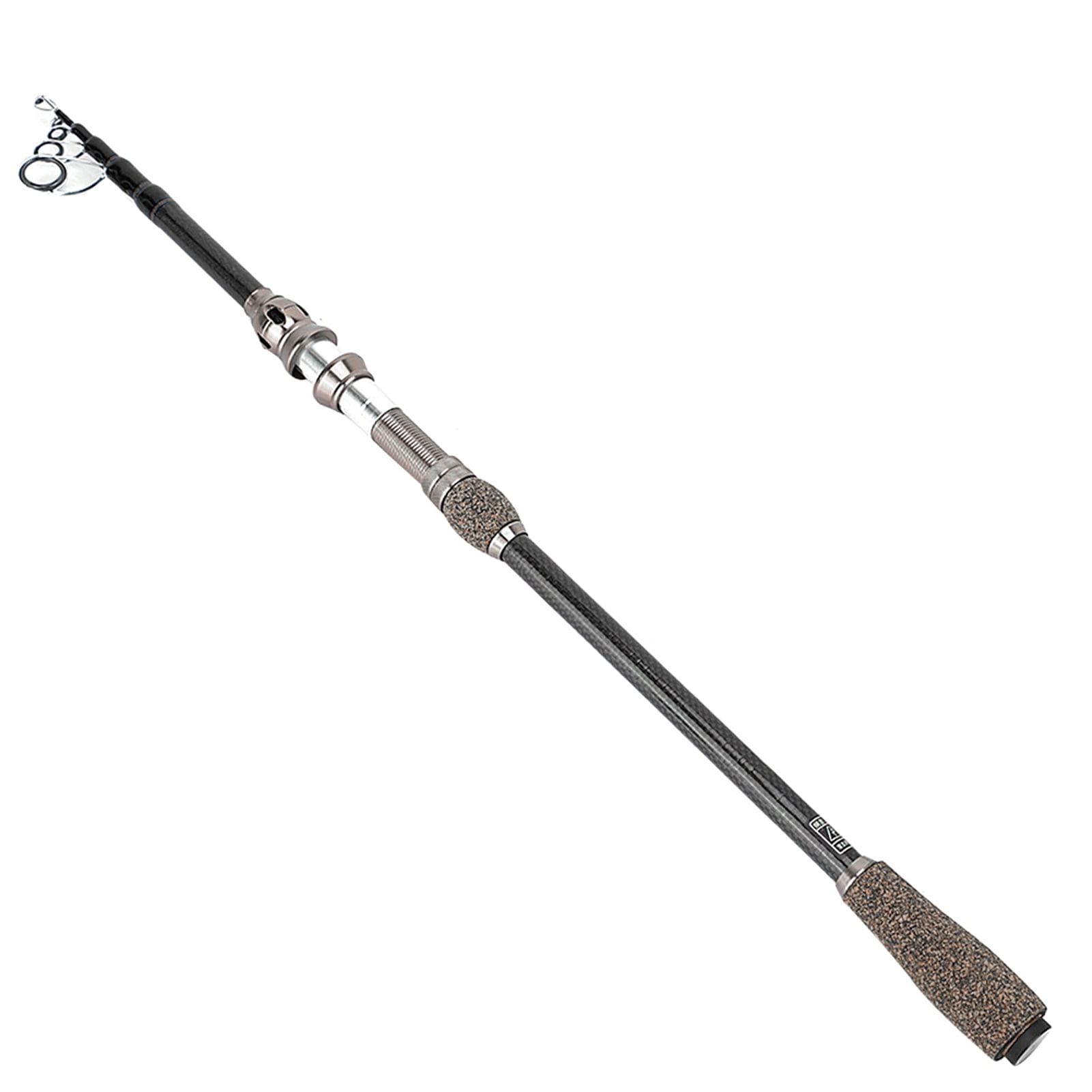 NFTIGB Sea Fishing Rod Short Section Carbon Fiber Stretchable Telescopic Fishing Pole Lure Accessories 1.8m / 5.9ft for Freshwater and Saltwater Angling Lightweight Portable Travel Gear
