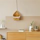 thumbnail image 3 of Cesta de flores impermeable: cesta decorativa de mimbre tejida con borde de perla - Cesta de pared tejida para plantas - Maceta rústica de pared, 3 of 6