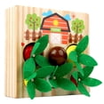 thumbnail image 1 of Tire de la zanahoria,Kids Toddler Simulación de madera Tire de la zanahoria Juguete,Tirar de la forma de zanahoria Juegos cognitivos Juguete cognitivo,Puzzle de madera Farm Carrot Toys Boys, 1 of 9