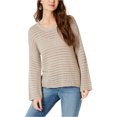 thumbnail image 1 of Style & Co. Womens Pointelle Pullover Sweater, Beige, X-Large, 1 of 1