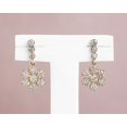 thumbnail image 2 of 2 Ct Round Cut White Moissanite Drop/Dangle Earrings 14k Yellow Gold Plated, 2 of 3