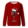 thumbnail image 3 of BangWanChi Sweatshirts for Women Christmas Graphic Women Fashion Casual Print Round Neck Loose Long Sleeve Sweatshirts Blouse, 3 of 4