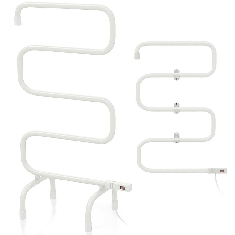 Finihen Electric Towel Warmer Drying Rack, Towel Rack, 100W Electric Towel Warmer Drying Rack, for Bathroom, laundry Room, White