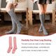 thumbnail image 2 of Jumpingount Calcetín largo térmico de moda transpirable calcetines calentadores muslo regalos uniforme disfraz niñas Otoño Invierno camarón Type1 NO1, 2 of 6