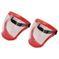 thumbnail image 1 of 2pcs Protective Face Cover Dustproof Anti Fog High Definition Anti Splash  Elastic Belt Reusable Face Shield with Filter Cotton Pads Transparent, 1 of 8