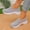 Gray, variant on YOUYEDIAN Sneakers for Women Versatile Mesh Knit Round Toe Casual Soft Comfy Sneakers Fashion Slip On Stretch Walking Shoes