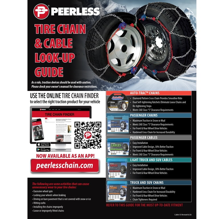 Peerless Auto-Trac Self-Tightening Snow Tire Chains photo 6