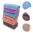 thumbnail image 3 of 8Pcs Coral Fleece Absorption Supple Square Towels Washcloths Facecloths, 3 of 9