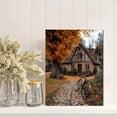 thumbnail image 2 of Autumn Countryside Cottage Canvas Print, Wall Decor for Living Room Bedroom Kitchen Dining Room Hallway Office Cafe Rustic, 2 of 8