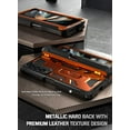 thumbnail image 4 of Poetic Spartan Case for Samsung Galaxy Z Fold 4, Full Body Rugged Case with Kickstand, Metallic Orange, 4 of 6
