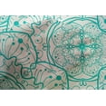 thumbnail image 4 of oneOone Cotton Silk Turquoise Blue Fabric Artistic Mandala Dress Material Fabric Print Fabric By The Yard 42 Inch Wide, 4 of 4