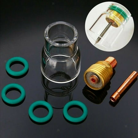 

7PCS TIG Welding Torch Stubby Gas Lens #12 Glass Cup Kit for WP-17 WP-18 WP-26