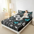 thumbnail image 5 of Manfei Dandelion Flower Bed Sheets Set King Size, Cartoon Butterfly Bedding King Size, Spring Plant King Sheet Sets, Breathable Room Decorative, 4pcs, 5 of 7