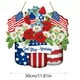 thumbnail image 3 of Decoraciones Berlune Para El 4 De Julio. Letrero Patriótico Para La Puerta. Corona De Madera Roja, Blanca Y Azul. Bandera Para Colgar En La Puerta. Día De La Independencia. Para El Porche Delantero,, 3 of 6