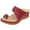 Red, variant on Rismart Women's Slide Wedge Sandal Ring Toe Summer Hollow Bunion Corrector Slippers Red US8