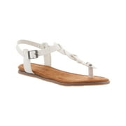Bearpaw Girl's Naomi Youth Retro Inspired Thong Sandals White 4 Big Kid M