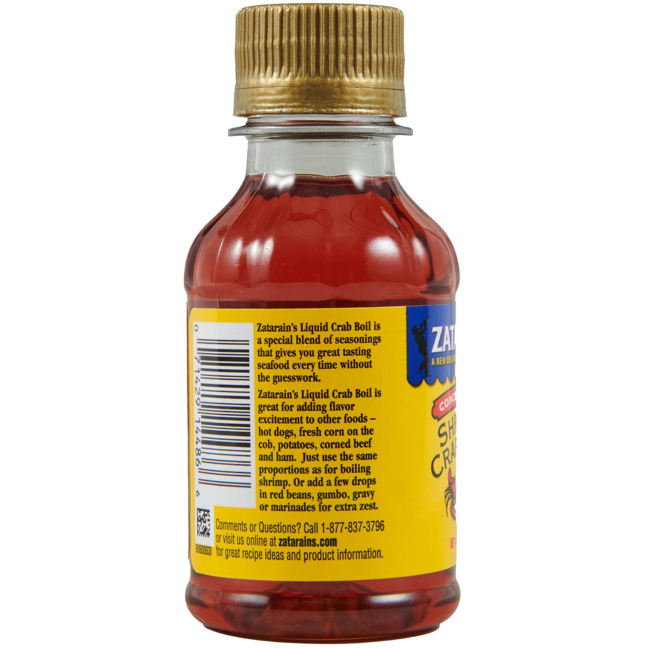Zatarain's Concentrated Shrimp & Crab Boil, 4 fl oz Bottle