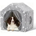 thumbnail image 2 of Indoor Dog House, Night-Luminous Star Dog Tent with Frame, Washable Dog Cave Bed, Suitable for 36-66 lb Medium and Large Dog, 2 of 8