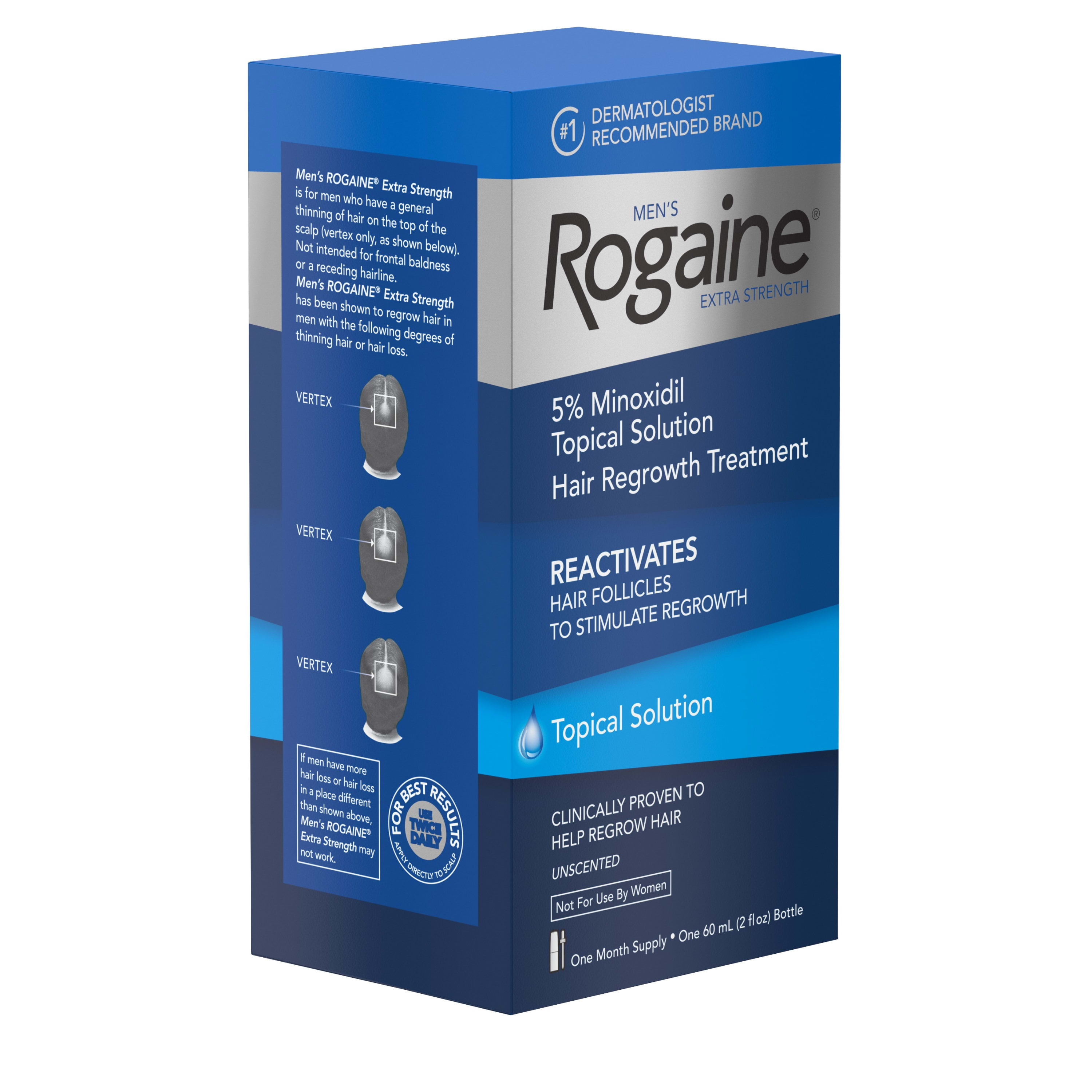 Buy Men's Rogaine Extra Strength 5% Minoxidil Solution, 1-Month Supply  Online at Lowest Price in Ubuy Italy. 19500277