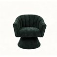 thumbnail image 6 of 360 Degree Swivel Accent Chair with Channel Tufting in Green Corduroy, 6 of 10