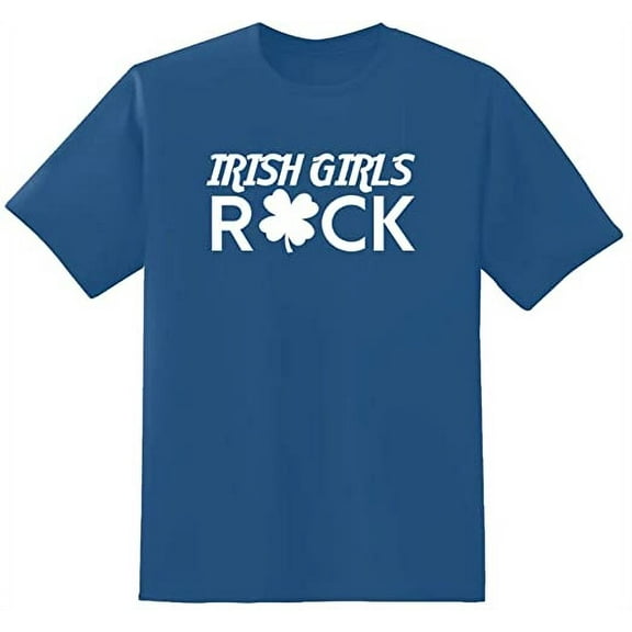 RedBarn Irish Girls Rock Novelty Sarcastic Funny Mens Graphic T Shirts