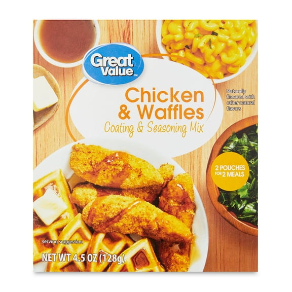 Great Value Chicken & Waffles Coating & Seasoning Mix, 4.5 oz