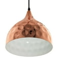 thumbnail image 3 of Modway Dimple 11" Bell Shaped Metal Pendant Lamp in Rose Gold and Black, 3 of 5
