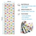 thumbnail image 2 of 74x26 Inch Yoga Towel, Sweat Absorbent Non-Slip Mat for Hot Yoga, Pilates & Fitness,Mixed Citrus Lollipop Dot White Cartoon Pastel Repeat, 2 of 5