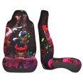 thumbnail image 5 of Hazbin Hotel Car Seat Covers 2 Pcs Seat Protector Cover Universal Front Vehicle Seat Protector For Auto Truck Van Suv Sedan Vehicle, 5 of 9