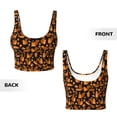 thumbnail image 5 of Fotbe Cute Squirrel Pattern Womens' Sports Bra Longline Wirefree Padded with Medium Support Sports Moisture-Wicking Workou Vest,Tank Top-Small, 5 of 9