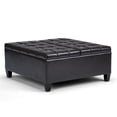 thumbnail image 4 of Allora Ottomane de Table Basse de Rangement, Brun Tanner, 4 of 9