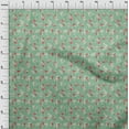 thumbnail image 4 of oneOone Cotton Poplin Sea Green Fabric Floral Sewing Craft Projects Fabric Prints By Yard 56 Inch Wide, 4 of 4