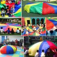 thumbnail image 2 of Kids Play Parachute Cooperative Early Learning Rainbow Parachute Toy Tent Game, 2 of 10