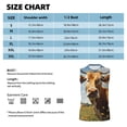 thumbnail image 4 of Daiia Daisy Flower Field Cow Printed Men's Tank Tops,Casual Soft Sleeveless Gym Muscle Shirts Bodybuilding Tee-X-Large, 4 of 8