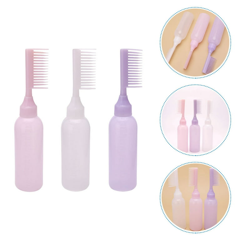 Hair Bottle Applicator Comb Dye Bottles Root Coloring Oil Color Squeeze  Dyeing Container Scalp Brush Dispenser 