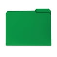 thumbnail image 2 of Smead Top Tab Poly Colored File Folders, 1/3-Cut Tabs, Letter Size, Green, 24/Box (10502), 2 of 4