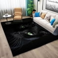 thumbnail image 2 of Machine Washable Area Rug 5x7 ft for Dining Room, Bedroom, and Living Room, Animal Black Cat Stain and Water-Resistant Non-Slip Rug, Pet and Kid Friendly, 2 of 7