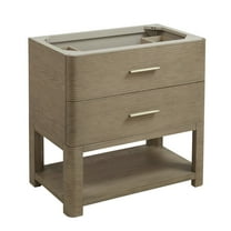 James Martin Vanities 36" Single Vanity, Pebble Oak